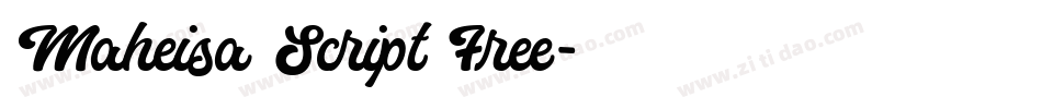 Maheisa Script Free字体转换